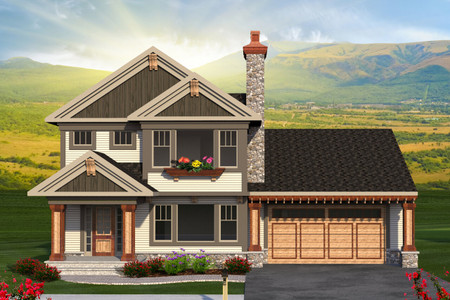 Traditional House Plan - 13661 - Front Exterior