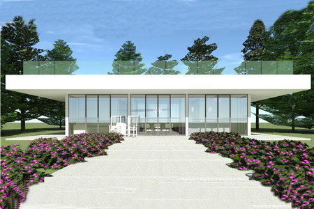 Modern House Plan - Pavilion 13741 - Front Exterior