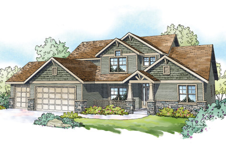 Craftsman House Plan - Hillsborough 14451 - Front Exterior