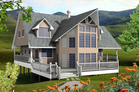 Contemporary House Plan - Capetian 14907 - Front Exterior