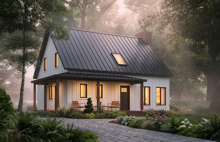 Farmhouse House Plan - Beausejour 4 17007 - Front Exterior