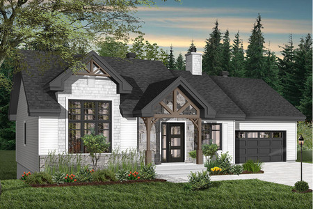 Craftsman House Plan - Barrington 2 17436 - Front Exterior