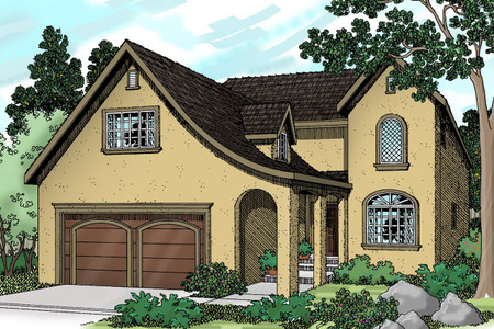 European House Plan - Mirabel 17832 - Front Exterior