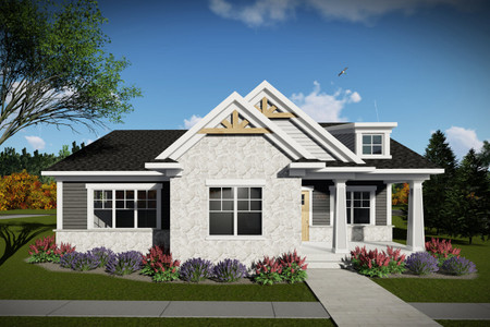 Craftsman House Plan - 17908 - Front Exterior