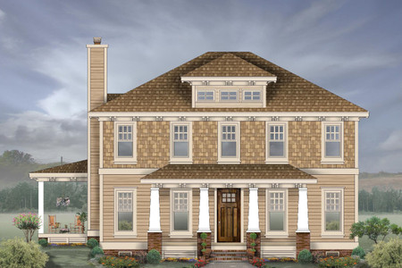 Craftsman House Plan - 18097 - Front Exterior