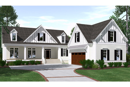 Country House Plan - Xanada 18200 - Front Exterior