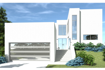 Modern House Plan - Verdigris 19225 - Front Exterior