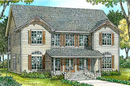 Country House Plan - Ravenwood 19883 - Front Exterior
