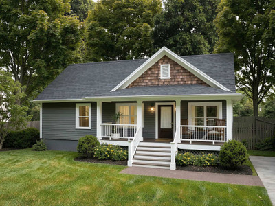 Bungalow House Plan - 22046 - Front Exterior