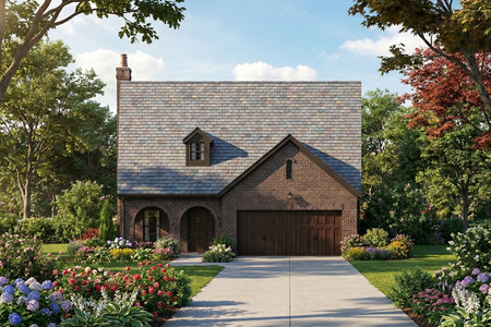 Tudor House Plan - 22054 - Front Exterior