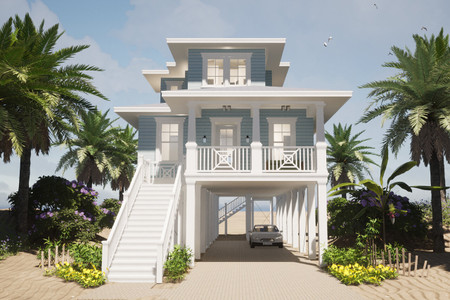 Cape Cod House Plan - Crew Cut 23044 - Front Exterior