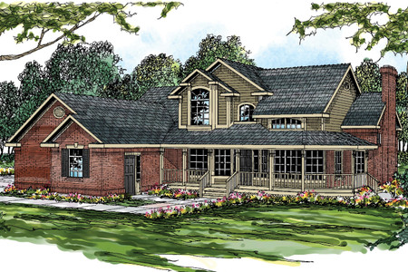 Country House Plan - Charleston 23233 - Front Exterior