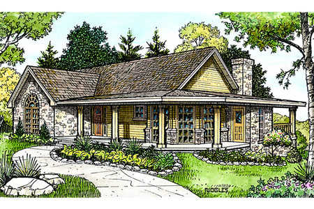 Country House Plan - Crockett 23687 - Front Exterior