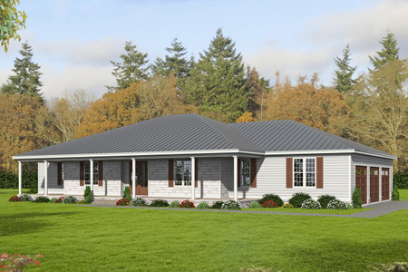 Ranch House Plan - 24196 - Front Exterior