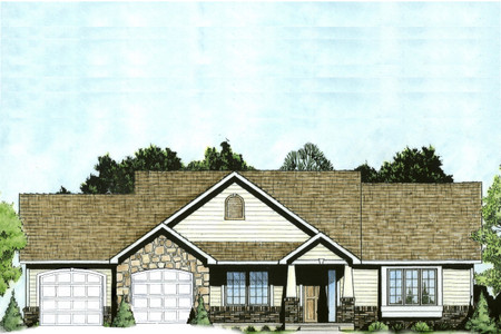 Ranch House Plan - 26297 - Front Exterior