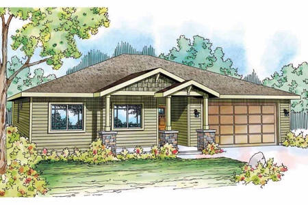 Craftsman House Plan - Dogwood 26873 - Front Exterior
