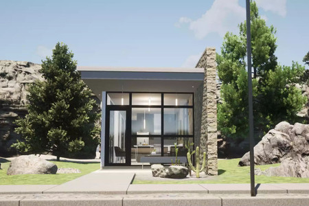 Contemporary House Plan - Little Tulsa 27319 - Front Exterior
