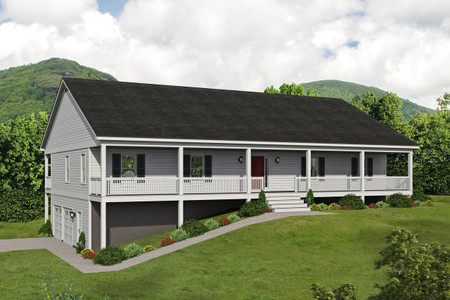Ranch House Plan - Reidsville 29725 - Front Exterior Ranch House Plan - Reidsville 29725 - Front Exterior