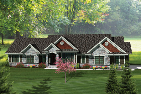 Ranch House Plan - 30588 - Front Exterior