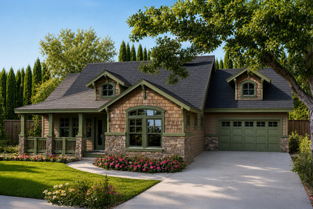 Craftsman House Plan - River Glen 30765 - Front Exterior