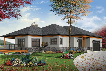 Ranch House Plan - The Belvedere 30883 - Front Exterior