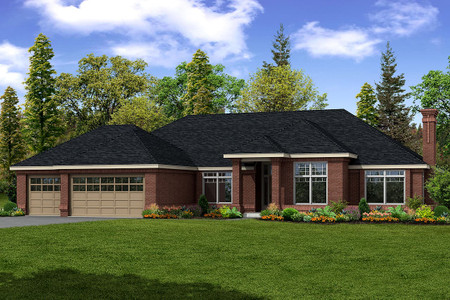 Contemporary House Plan - Westbrook 30989 - Front Exterior