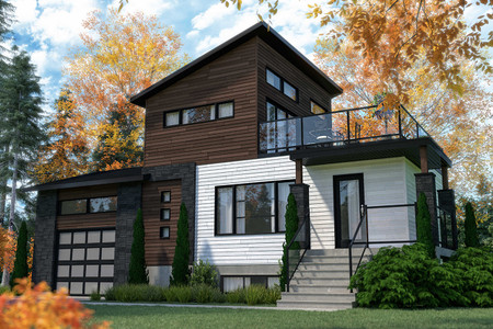 Modern House Plan - Joshua 2 31586 - Front Exterior