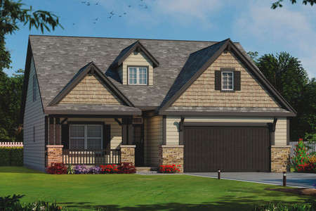 Craftsman House Plan - Cedar Glen II 31836 - Front Exterior