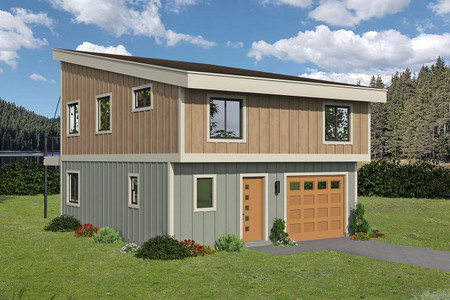 Contemporary House Plan - Penton Place III 32812 - Front Exterior