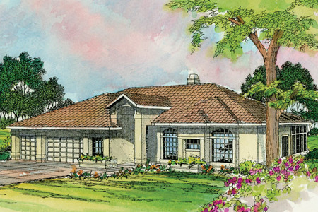 Southwest House Plan - Cibola 32998 - Front Exterior