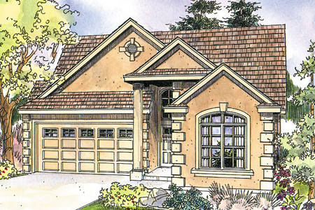 European House Plan - Sedona 33423 - Front Exterior