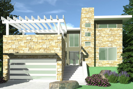 Modern House Plan - Odessa 33528 - Front Exterior