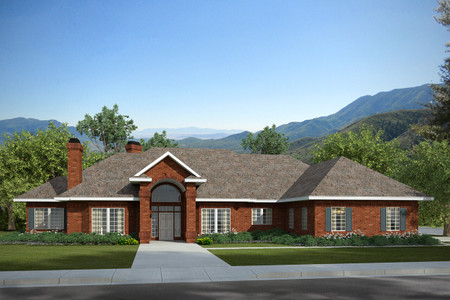 Classic House Plan - Brentwood 33665 - Front Exterior