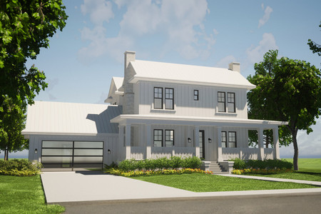 Farmhouse House Plan - Sorghum 34179 - Front Exterior
