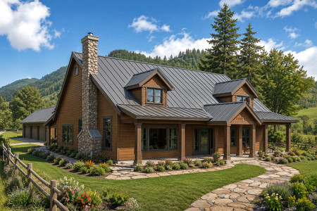 Lodge Style House Plan - Elkton 35055 - Front Exterior