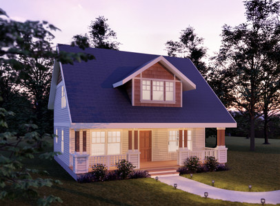 Bungalow House Plan - Richardson 35341 - Front Exterior