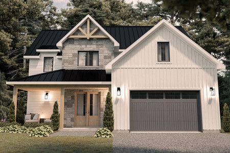 Farmhouse House Plan - Charlie 35833 - Front Exterior