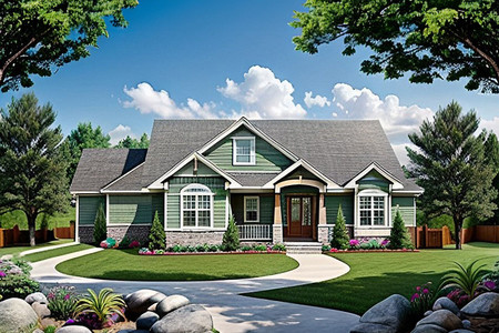 Ranch House Plan - 36405 - Front Exterior