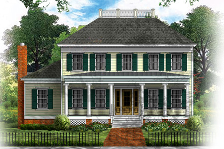 Colonial House Plan - Longfellow 36649 - Front Exterior