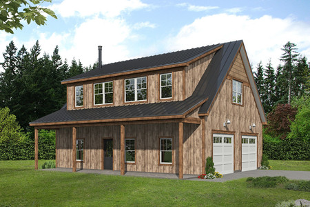 Craftsman House Plan - Preston Pine 2 36779 - Front Exterior