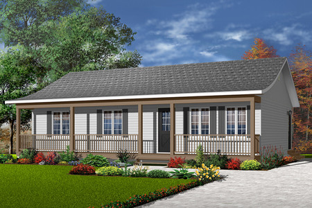 Ranch House Plan - Vistas 2 37017 - Front Exterior
