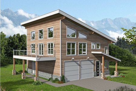 Contemporary House Plan - 39438 - Front Exterior