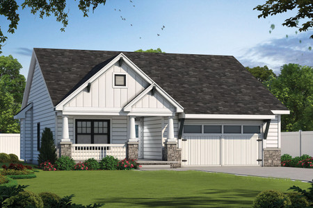 Cottage House Plan - Telluride Grove 40209 - Front Exterior