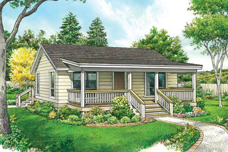 Cottage House Plan - Frisco 40280 - Front Exterior