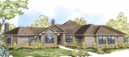 Ranch House Plan - Hillcrest 40404 - Front Exterior