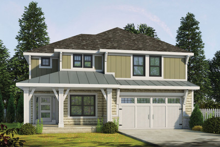 Craftsman House Plan - Ruby Knoll 40588 - Front Exterior