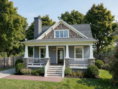 Bungalow House Plan - 41549 - Front Exterior