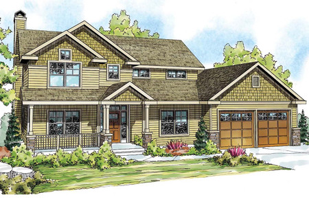 Craftsman House Plan - Belknap 42278 - Front Exterior