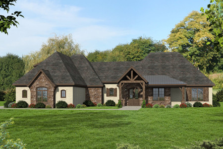 Craftsman House Plan - Begley Creek 42746 - Front Exterior
