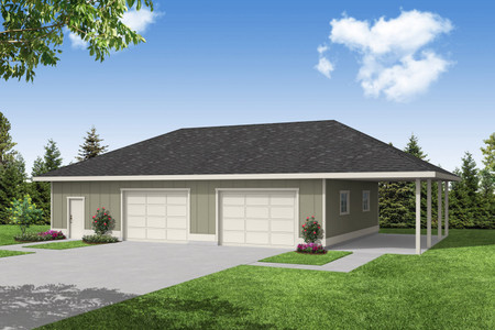 Traditional House Plan - 44056 - Front Exterior